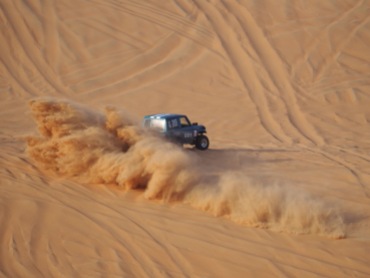 Fahrer auf der Moreeb Dune