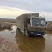 Benz 1120AF Usbekistan Aralkum-Wüste
